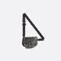 Saddle Pouch Beige and Black Dior Oblique Jacquard 1ADPO044YKY H27E - thumb-2