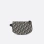 Saddle Pouch Beige and Black Dior Oblique Jacquard 1ADPO044YKY H27E - thumb-4