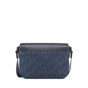 Dior Small Saddle Messenger Bag with Flap in Navy Blue 1ADPO049YKS H53E - thumb-3