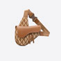 Dior Saddle Bag Coffee CD Diamond Canvas And Smooth Calfskin 1ADPO093CDP H24E - thumb-2