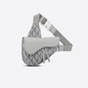 Saddle Bag Dior Gray CD Diamond Canvas And Smooth Calfskin 1ADPO093CDP H42E - thumb-2