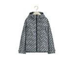 Dior Hooded Jacket Blue Jacquard Technical Taffeta 327C25A2970 X5803