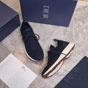Dior B80 Lounge Sneaker Navy Blue Cannage Cashmere 3SN333AAS H535 - thumb-3