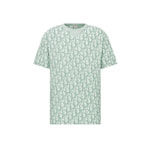 Dior Oblique T-Shirt Relaxed Fit in light green 483J646A0906 C186