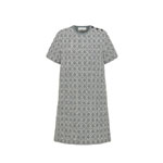 Dior Short Macrocannage Dress in Gray 544R40A7349 X8891