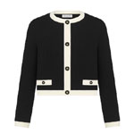 Dioriviera Cropped Jacket in Black 544V11A5005 X9000