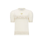 Dior Short Sleeved Sweater Wool Cashmere Blend Knit 614S09C3089 X1998