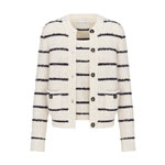 Dior Mariniere Twinset Cotton Wool Blend Boucle Knit 614W05A7091 X0883
