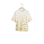 Dior Oversized Cropped T-Shirt White Cotton 623T12A4260 X0826