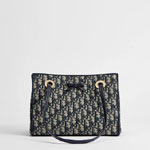 Dior Small Shopping Bag Blue Oblique Jacquard M1410OTZQ M928