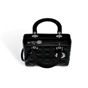 lady dior bag in black lambskin CAL44551 N0 - thumb-3