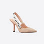 Dior J Adior Slingback Pump Nude Technical Fabric KCC201TFL S21U - thumb-2