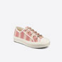 Walkn Dior Sneaker Dark Nude D Stripes Embroidered Cotton KCK211IKE S34U - thumb-2