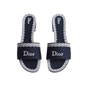 Dior Dentelle Heeled Slide Blue KCO530OCC S32N - thumb-2