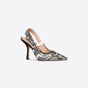 Dior Jadior Slingback Pump Ornamental Cotton KCP762CON S17X - thumb-2