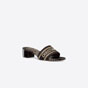 Dior Dway Heeled Slide Gold-Tone Velvet KCQ309JHV S21X - thumb-2