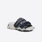 D-Wander Slide Deep Blue Dior Oblique Technical Fabric KCQ351OBY S56B - thumb-2