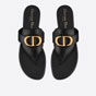 Dior 30 Montaigne Flat Thong Black Calfskin KCQ386VEA S900 - thumb-2