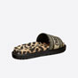 Dior Dway Slide Beige Multicolor Mizza Embroidered Cotton KCQ550DLP S26U - thumb-2