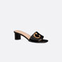 Cest Dior Heeled Slide Black Patent Calfskin KCQ889VNI S900 - thumb-2