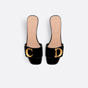 Cest Dior Heeled Slide Black Patent Calfskin KCQ889VNI S900 - thumb-3