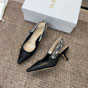 Dior JAdior Slingback Pump Black Calfskin KCV024CEY S900 - thumb-3