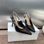 Dior JAdior Slingback Pump Black Calfskin KCV025CEY S900 - thumb-2