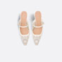 Dior Capture Heeled Mule Transparent Mesh KCV031SGR S10W - thumb-3