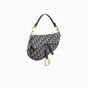 Dior Saddle bag in blue canvas M0446CTZQ M928 - thumb-2