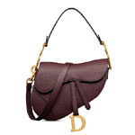 Dior Saddle Bag with Strap in Burgundy M0455CBAA M42R