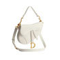 Dior Small Saddle Bag with Strap Latte Grained Calfskin M0457CUQW M030 - thumb-2