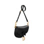Dior Mini Soft Saddle Bag with Strap in Black M0465CCEH M900 - thumb-2