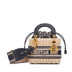 Mini Lady Dior Bag in Natural Blue M0505CMVO M808