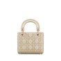 Mini Lady Dior Bag in Platinum-Tone M0505OREJ M971 - thumb-3