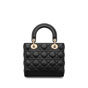 Dioramour Small Lady Dior Bag in Black M0531ONJH M900 - thumb-3