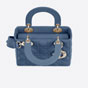 Small Lady Dior My ABCDior Bag Denim Cannage Lamb M0538OCAL M90B - thumb-3
