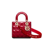 Small Lady Dior My ABCDior Bag in Cherry Red M0538OWCB M323