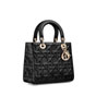 Medium Lady Dior Bag in Black M0565OBPJ M900 - thumb-2
