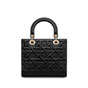 Medium Lady Dior Bag in Black M0565OBPJ M900 - thumb-3