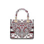 Dioramour Medium Lady D-Lite Bag in White Red M0565OEEI M941 - thumb-3