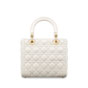 Medium Lady Dior Bag in Latte M0565ONGE M030 - thumb-3