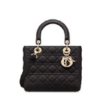 Medium Lady Dior Bag in Black M0565OWRT M900