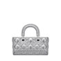 Dior Small Lady D-Joy Bag in Silver M0613PWEC M090 - thumb-3