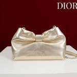 Dior Or Small Bow Bag Mekong Laminated Lambskin M0715OUJW M49Y