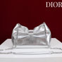 Dior Or Small Bow Bag Silver-Tone Laminated Lambskin M0715PUJW M090 - thumb-2
