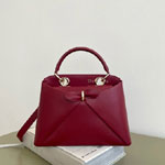 Small Dior Cigale Bag in Burgundy Calfskin Leather M0737OHJU M42R