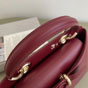 Small Dior Cigale Bag in Burgundy Calfskin Leather M0737OHJU M42R - thumb-2
