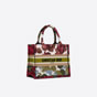Small Dior Book Tote Floral Embroidery Heathered Effect M1265ZRZQ M884 - thumb-2