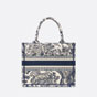 Small Dior Book Tote Toile de Jouy Embroidery M1265ZTDT M808 - thumb-3