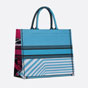 Large Dior Book Tote D Jungle Pop Embroidery M1286ZRON M888 - thumb-3